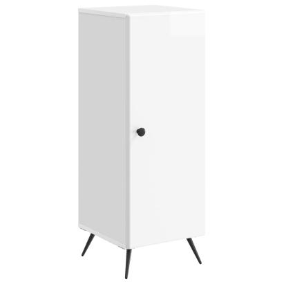Bufet Alb foarte lucios 33 x 34,5 x 90 cm Lemn prelucrat GartenMobel Dekor