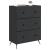 Dulap cu sertare Negru 66 x 34,5 x 90 cm Lemn prelucrat GartenMobel Dekor