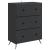 Dulap cu sertare Negru 66 x 34,5 x 90 cm Lemn prelucrat GartenMobel Dekor