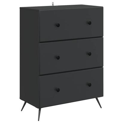 Dulap cu sertare Negru 66 x 34,5 x 90 cm Lemn prelucrat GartenMobel Dekor