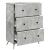 Dulap cu sertare Gri Beton 66 x 34,5 x 90 cm Lemn prelucrat GartenMobel Dekor