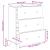 Dulap cu sertare Stejar fumuriu 66 x 34,5 x 90 cm GartenMobel Dekor
