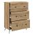 Dulap cu sertare Stejar Artizanal 66 x 34,5 x 90 cm GartenMobel Dekor