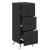 Dulap cu sertare Negru 33 x 34,5 x 90 cm Lemn prelucrat GartenMobel Dekor