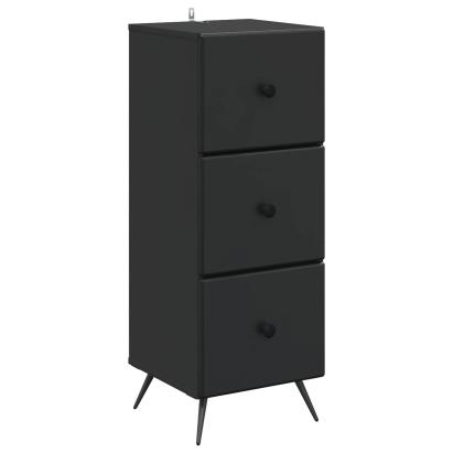 Dulap cu sertare Negru 33 x 34,5 x 90 cm Lemn prelucrat GartenMobel Dekor