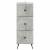 Dulap cu sertare Gri Beton 33 x 34,5 x 90 cm Lemn prelucrat GartenMobel Dekor