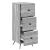 Dulap cu sertare Sonoma gri 33 x 34,5 x 90 cm Lemn prelucrat GartenMobel Dekor