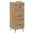 Dulap cu sertare Stejar Artizanal 33 x 34,5 x 90 cm GartenMobel Dekor