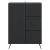 Bufet cu sertar Negru 66 x 34,5 x 90 cm Lemn prelucrat GartenMobel Dekor