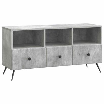 Cabinet TV Gri Beton 102 x 34,5 x 50 cm Lemn prelucrat GartenMobel Dekor