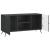 Cabinet TV Negru 102 x 34,5 x 50 cm Lemn prelucrat GartenMobel Dekor
