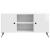 Cabinet TV Alb foarte lucios 102 x 34,5 x 50 cm Lemn prelucrat GartenMobel Dekor