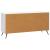Cabinet TV Alb foarte lucios 102 x 34,5 x 50 cm Lemn prelucrat GartenMobel Dekor