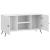 Cabinet TV Alb foarte lucios 102 x 34,5 x 50 cm Lemn prelucrat GartenMobel Dekor