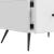 Cabinet TV Alb foarte lucios 147 x 34,5 x 30 cm Lemn prelucrat GartenMobel Dekor