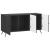 Cabinet TV Negru 99 x 34,5 x 50 cm Lemn prelucrat GartenMobel Dekor