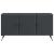 Cabinet TV Negru 99 x 34,5 x 50 cm Lemn prelucrat GartenMobel Dekor