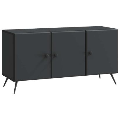Cabinet TV Negru 99 x 34,5 x 50 cm Lemn prelucrat GartenMobel Dekor