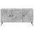 Cabinet TV Gri Beton 99 x 34,5 x 50 cm Lemn prelucrat GartenMobel Dekor