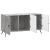 Cabinet TV Gri Beton 99 x 34,5 x 50 cm Lemn prelucrat GartenMobel Dekor
