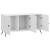 Cabinet TV Alb foarte lucios 99 x 34,5 x 50 cm Lemn prelucrat GartenMobel Dekor