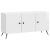 Cabinet TV Alb foarte lucios 99 x 34,5 x 50 cm Lemn prelucrat GartenMobel Dekor