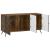 Cabinet TV Stejar fumuriu 99 x 34,5 x 50 cm Lemn prelucrat GartenMobel Dekor