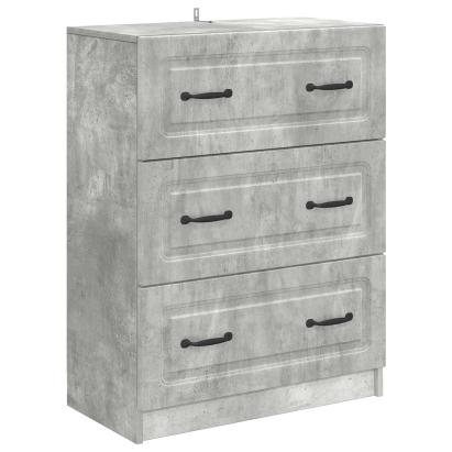 Dulap cu sertare Gri Beton 66 x 34,5 x 87 cm Lemn prelucrat GartenMobel Dekor