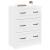 Dulap cu sertare Alb foarte lucios 66 x 34,5 x 87 cm GartenMobel Dekor