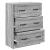 Dulap cu sertare Sonoma gri 66 x 34,5 x 87 cm Lemn prelucrat GartenMobel Dekor