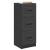Dulap cu sertare Negru 33 x 34,5 x 87 cm Lemn prelucrat GartenMobel Dekor