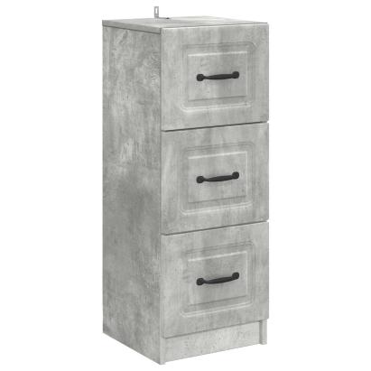 Dulap cu sertare Gri Beton 33 x 34,5 x 87 cm Lemn prelucrat GartenMobel Dekor