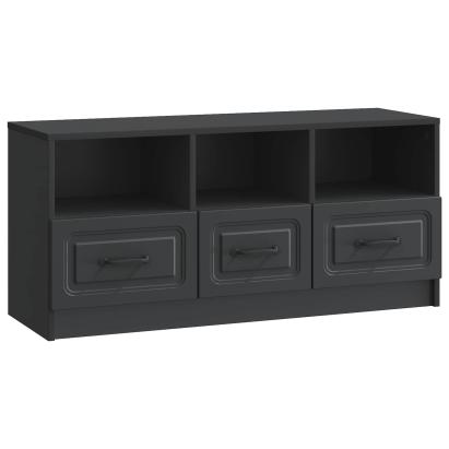 Cabinet TV cu sertar Negru 102 x 34,5 x 47 cm Lemn prelucrat GartenMobel Dekor