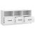 Cabinet TV Alb foarte lucios 102 x 34,5 x 47 cm Lemn prelucrat GartenMobel Dekor