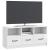 Cabinet TV Alb foarte lucios 102 x 34,5 x 47 cm Lemn prelucrat GartenMobel Dekor