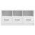 Cabinet TV Alb foarte lucios 102 x 34,5 x 47 cm Lemn prelucrat GartenMobel Dekor