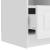 Cabinet TV Alb foarte lucios 102 x 34,5 x 47 cm Lemn prelucrat GartenMobel Dekor