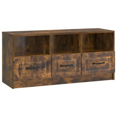 Cabinet TV Stejar fumuriu 102 x 34,5 x 47 cm Lemn prelucrat GartenMobel Dekor