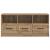 Cabinet TV Stejar Artizanal 102 x 34,5 x 47 cm Lemn prelucrat GartenMobel Dekor