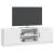 Cabinet TV Alb foarte lucios 150 x 31 x 47 cm Lemn prelucrat GartenMobel Dekor