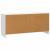 Cabinet TV Alb foarte lucios 102 x 34,5 x 47 cm Lemn prelucrat GartenMobel Dekor