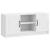Cabinet TV Alb foarte lucios 102 x 34,5 x 47 cm Lemn prelucrat GartenMobel Dekor