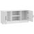 Cabinet TV Alb foarte lucios 102 x 34,5 x 47 cm Lemn prelucrat GartenMobel Dekor