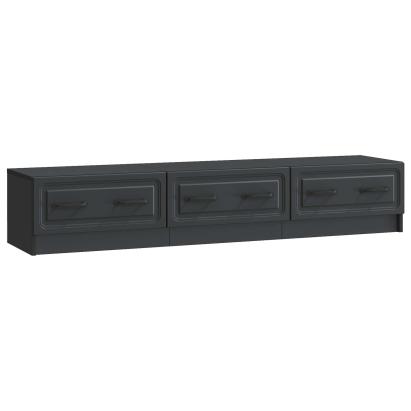 Cabinet TV cu sertar Negru 147 x 34,5 x 27 cm Lemn prelucrat GartenMobel Dekor