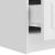 Cabinet TV Alb foarte lucios 147 x 34,5 x 27 cm Lemn prelucrat GartenMobel Dekor