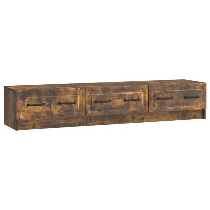 Cabinet TV Stejar fumuriu 147 x 34,5 x 27 cm Lemn prelucrat GartenMobel Dekor