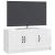 Cabinet TV Alb foarte lucios 99 x 34,5 x 47 cm Lemn prelucrat GartenMobel Dekor