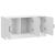 Cabinet TV Alb foarte lucios 99 x 34,5 x 47 cm Lemn prelucrat GartenMobel Dekor