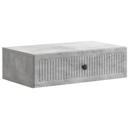 Masă laterală montată pe perete Gri Beton 59 x 34,5 x 17 cm GartenMobel Dekor