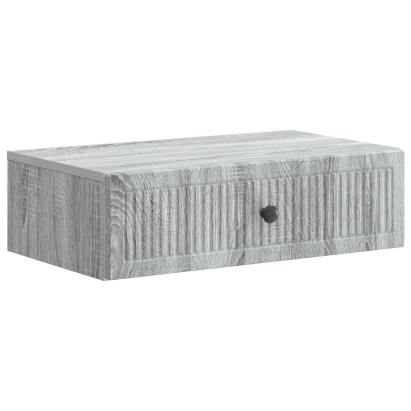 Masă laterală montată pe perete Sonoma gri 59 x 34,5 x 17 cm GartenMobel Dekor